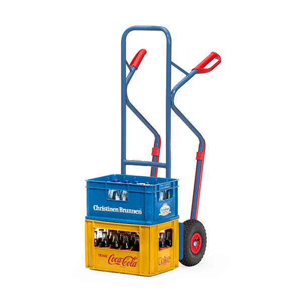 Fetra diable en acier avec roues gonflabes et patins amovibles en plastique 300 kg B1330L 439066 - 2