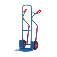 Fetra diable en acier avec roues gonflabes et patins amovibles en plastique 300 kg B1331L 439064