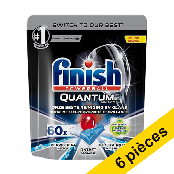 Finish Offre : Finish Powerball Quantum Ultimate tablettes pour lave-vaisselle (360 lavages)  SFI00073 - 1