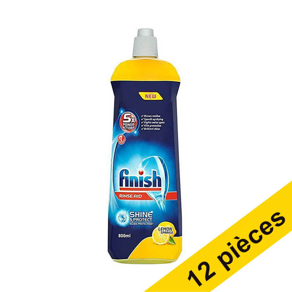 Offre : 12x Finish Lemon liquide de rinçage (800 ml) SFI01004 - 1