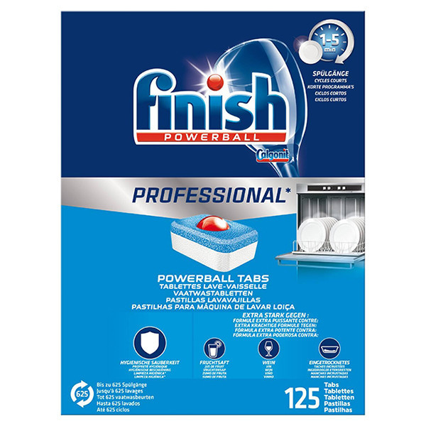 Finish Powerball Professional tablettes pour lave-vaisselle (125 lavages)  SFI00011 - 1