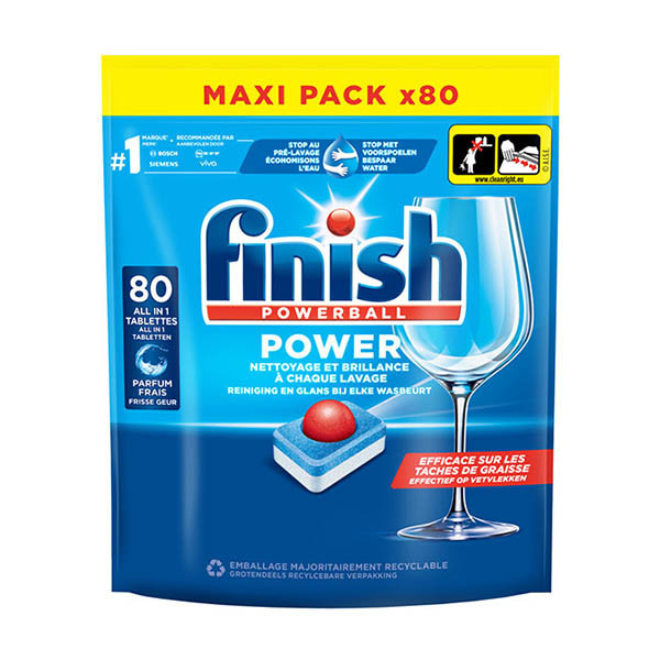 Finish Powerball Regular tablettes pour lave-vaisselle (80 lavages) SFI01113 - 1