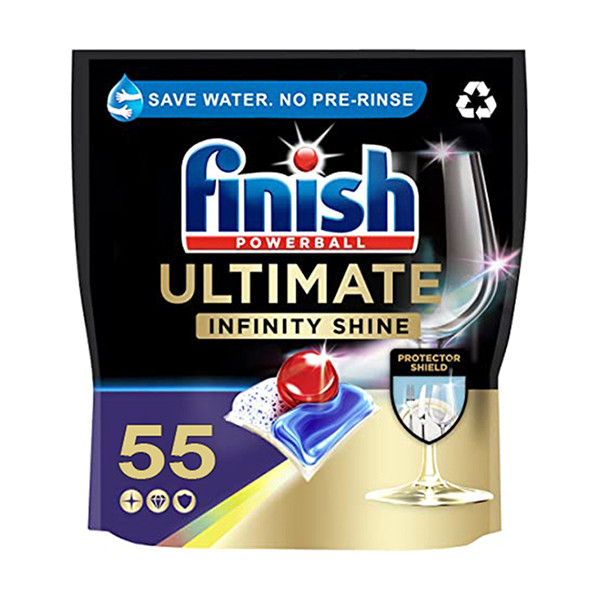 Finish Powerball Ultimate Infinity Shine Regular tablettes pour lave- vaisselle (55 lavages)