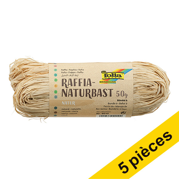 Folia Offre : 5x Folia raphia naturel  222338 - 1