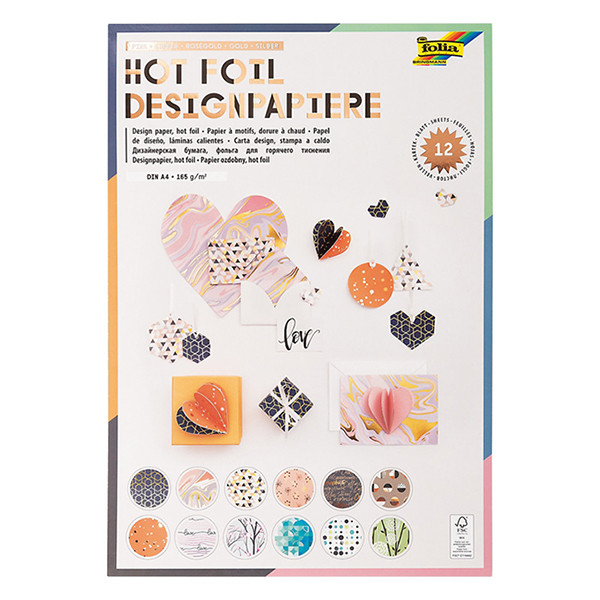 Folia bloc de papier design Hotfoil III A4 (12 feuilles) 11849 222298 - 1