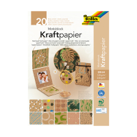 Folia bloc de papier design Kraft II 120/130 g/m² A4 (20 feuilles) 48898 222117