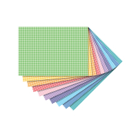 Folia bloc de papier design coloré carrés 50 x 70 cm (10 feuilles) 47409 222125