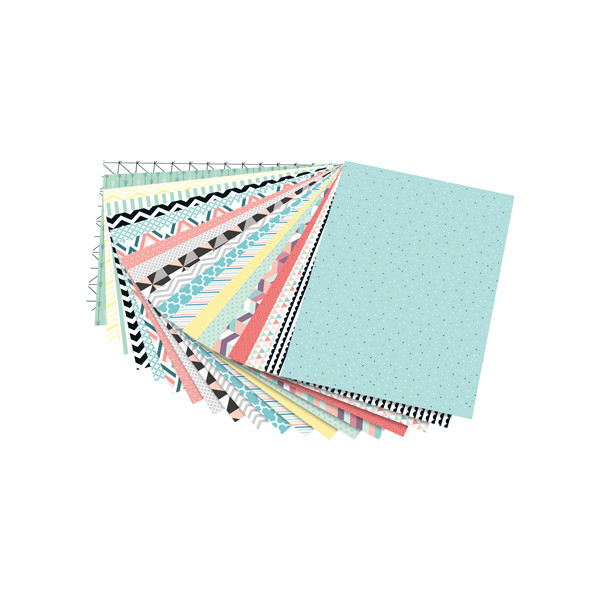 Folia bloc de papier design géométrie 24 x 34 cm (20 feuilles) 48449 222127 - 1