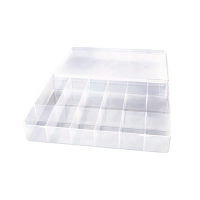 Folia boîte de rangement transparente 17 compartiments 43001 222211