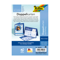Folia cartes de voeux 10,5 x 15 cm bleu foncé (5 pièces) 150535 222151