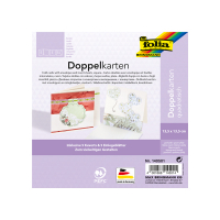 Folia cartes de voeux 13,5 x 13,5 cm crème (5 pièces) 140501 222142