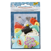 Folia ensemble de broderie avec des fleurs en bois 23493 222281