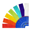 Folia kit papier crépon 250 x 50 cm (7 pièces) - couleurs assorties  222274