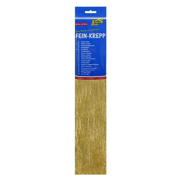 Folia papier crépon 250 x 50 cm - or 8229125 222088 - 1