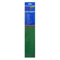 Folia papier crépon 250 x 50 cm - vert mousse 822141 222076
