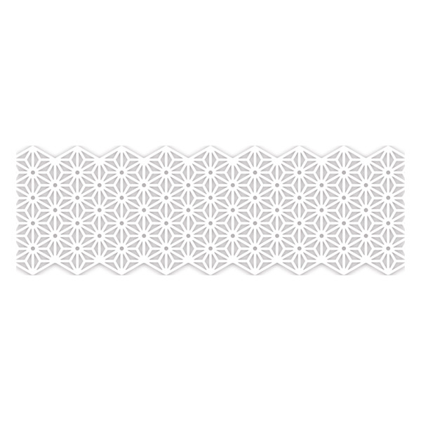 Folia washi ruban adhésif - fleurs blanches (50 mm x 5 m) 29101 222242 - 1