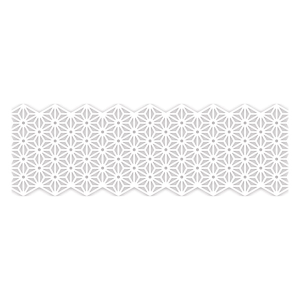 Folia washi ruban adhésif - fleurs blanches (50 mm x 5 m) 29101 222242 - 1