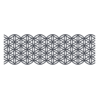 Folia washi ruban adhésif - gris fleurs (50 mm x 5 m) 29102 222243