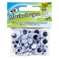 Folia yeux mobiles assortiment ronds (100 pièces) 7509 222159