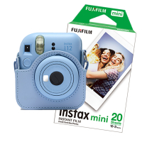 FujiFilm Instax mini 12 pack avec étui et 20 feuilles de papier - bleu  150886