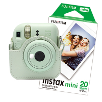 FujiFilm Instax mini 12 pack avec étui et 20 feuilles de papier - vert  150884