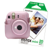 Fujifilm instax mini 12 pack avec étui et 20 feuilles de papier - rose 150887 - 1