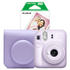 Fujifilm instax mini 12 pack avec étui et 20 feuilles de papier - violet 150883 - 1