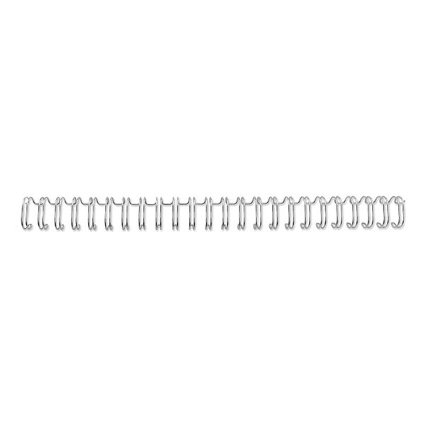 GBC 4400028 peigne métallique 8 mm 70 feuilles A5 (100 pièces) - argent 4400028 207737 - 1