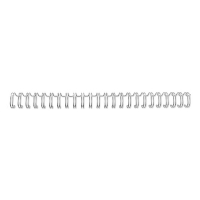 GBC 4400028 peigne métallique 8 mm 70 feuilles A5 (100 pièces) - argent 4400028 207737