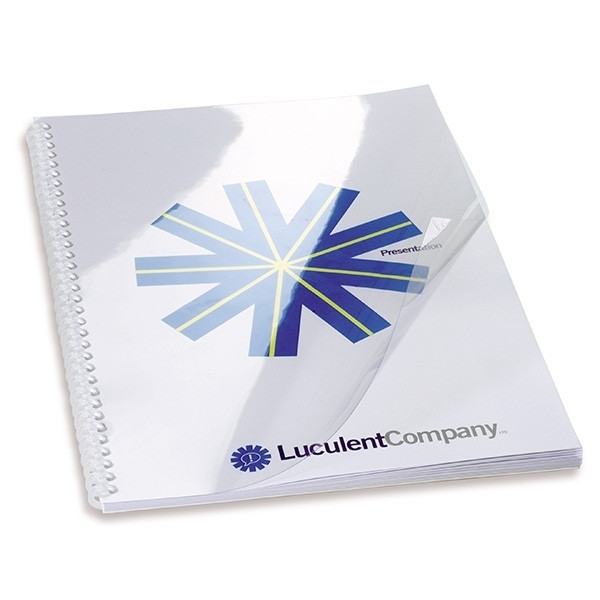 GBC CE0115 HiClear couverture de reliure 150 microns entièrement transparente A4 (100 pièces) CE011580E 207362 - 1