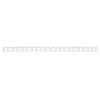 GBC IB1650 peigne métallique 6 mm (100 pièces) - blanc