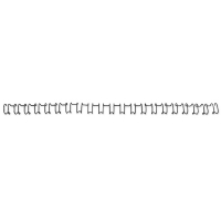 GBC IB1651 peigne métallique 8 mm (100 pièces) - noir IB165122 207214