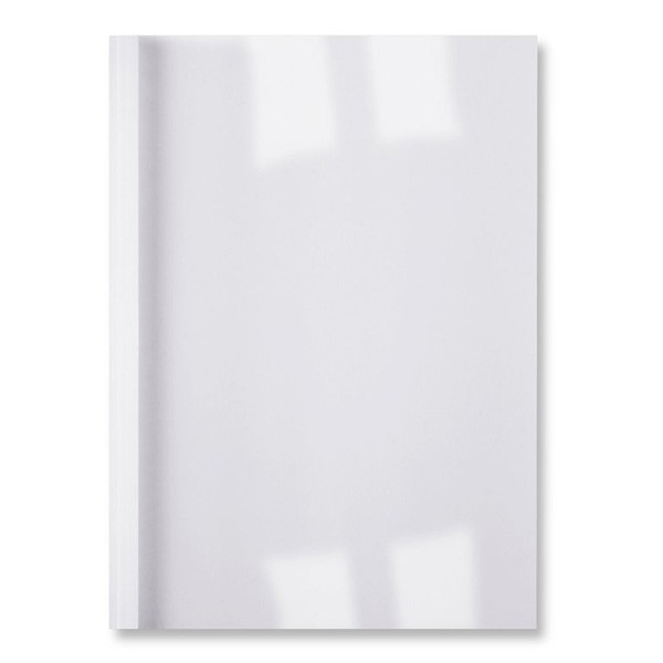 GBC IB3863 LinenWeave Thermabind couverture de reliure 1,5 mm (100 pièces) - blanc IB386305 207756 - 1