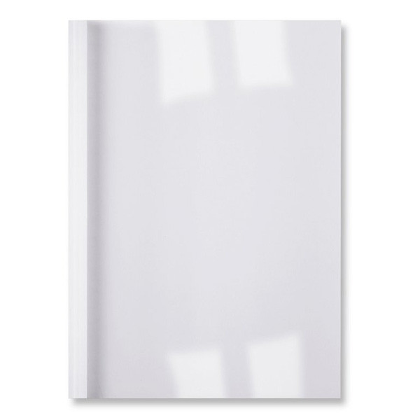 GBC IB3863 LinenWeave Thermabind couverture de reliure 3 mm (100 pièces) - blanc IB386312 207760 - 1