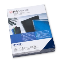 GBC IB387265 PolyOpaque couverture de reliure 300 microns (100 pièces) - bleu foncé IB387265 207466