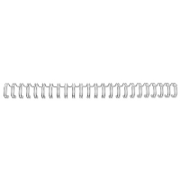 GBC RG8104 peigne métallique 6 mm (100 pièces) - argent RG810497 207248