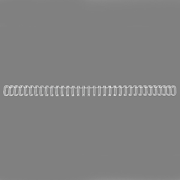 GBC RG8104 peigne métallique 6 mm (100 pièces) - blanc RG810470 207246 - 1