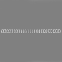 GBC RG8106 peigne métallique 9,5 mm (100 pièces) - blanc RG810670 207258