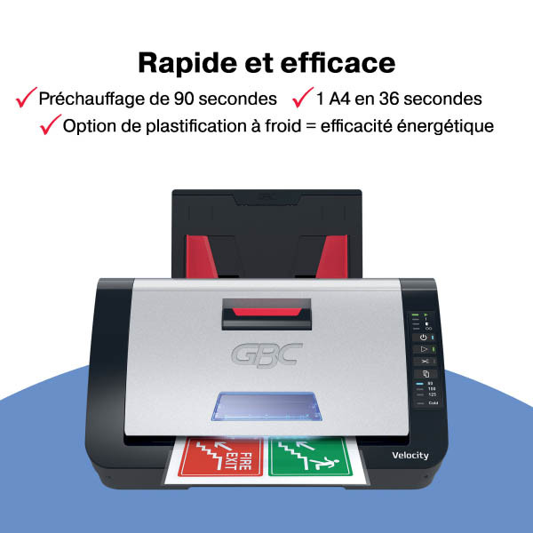 GBC Velocity plastifieuse semi-automatique A4 208305 - 3