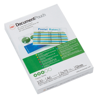 GBC pochette de plastification pour document A6 brillante 2x75 microns (100 pièces) 3743152 207016