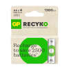 GP 1300 ReCyko pile rechargeable AA / HR06 Ni-Mh (4 pièces) AGP00108 - 1