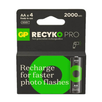 GP 2000 ReCyko Pro Photo Flash pile rechargeable AA / HR06 Ni-Mh (4 pièces) AGP00120