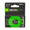 GP 2000 ReCyko Pro pile rechargeable AA/HR06 Ni-Mh (4 pièces)