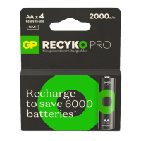 GP 2000 ReCyko Pro pile rechargeable AA/HR06 Ni-Mh (4 pièces) AGP00101