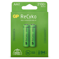GP 2100 ReCyko pile rechargeable AA / HR06 Ni-Mh (2 pièces) AA HR06 HR6 AGP00117