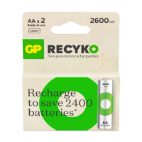 GP 2600 ReCyko pile rechargeable AA / HR06 Ni-Mh (2 pièces) AGP00103