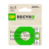 GP 2600 ReCyko pile rechargeable AA / HR06 Ni-Mh (4 pièces)