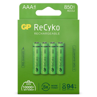 GP 850 ReCyko pile rechargeable AAA / HR03 Ni-Mh (4 pièces) AAA HR03 HR3 AGP00111
