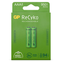 GP 950 ReCyko pile AAA / HR03 Ni-Mh rechargeable (2 pièces) AAA HR03 HR3 AGP00098