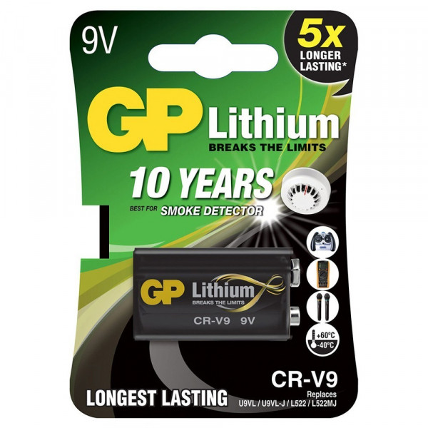 GP CR-V9 Lithium pile 1 pièce GPCRV9 215120 - 1